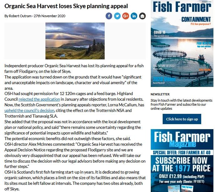 Fisf Farmer 27 Nov 2020 lose planning appeal