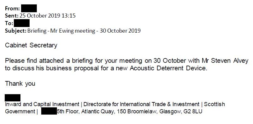 FOI SG MMPA 29 Oct 2020 Alevy meeting in 2019 with Fergus Ewing #1