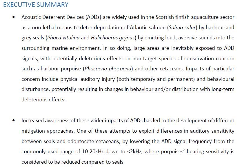 SARF ADD report #12 Executive summary