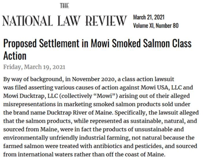 Ducktrap settlement blog March 2021 #1