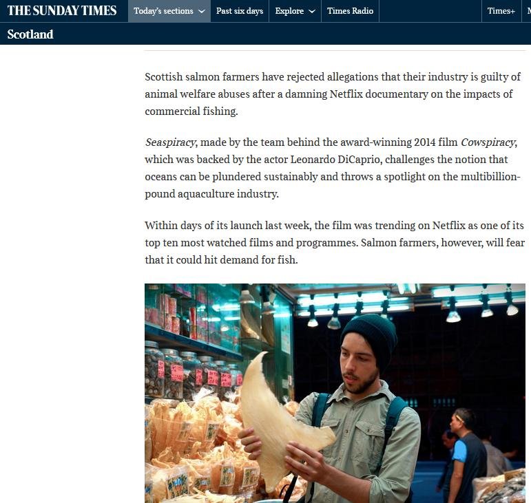 Sunday Times on Seaspiracy 28 March 2021 #2