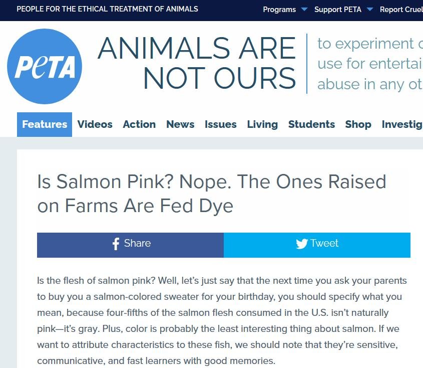 Canthaxanthin PETA blog 1 April 2021 #1