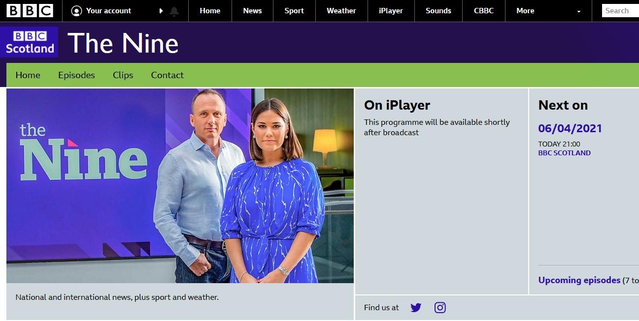 BBC Thee Nine 6 April 2021
