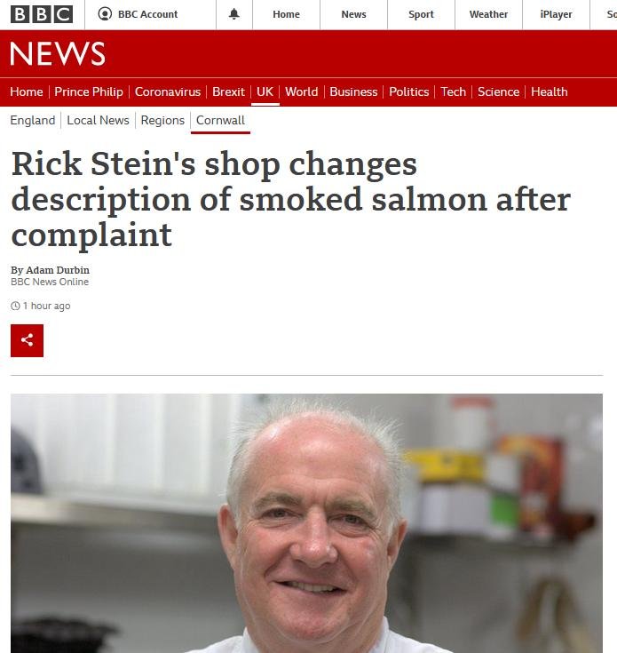 BBC Rick Stein 15 April 2021