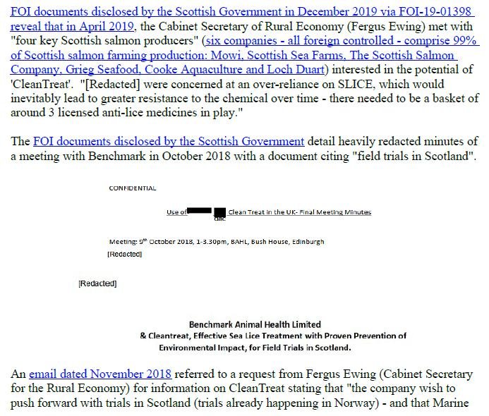 PR Imidacloprid trial in Loch Ailort by Mowi 20 May 2020 #22