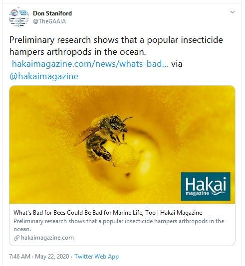 Imidacloprid Hakai May 2020 Tweet