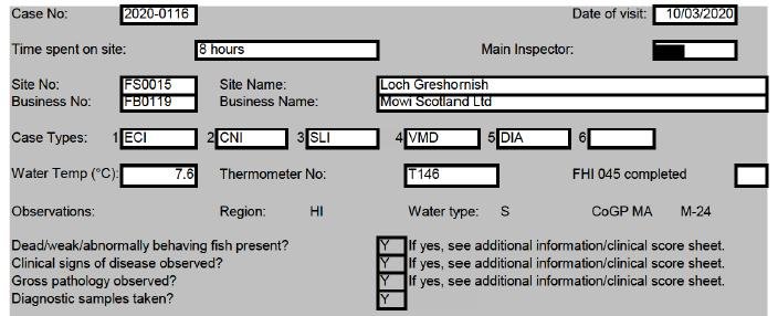 FHI Greshornish March 2020 report #1
