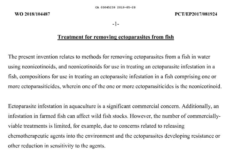 Imidacloprid Canadian Patent CA3045239A1 #5 Imidacloprid Canadian Patent CA3045239A1 #5