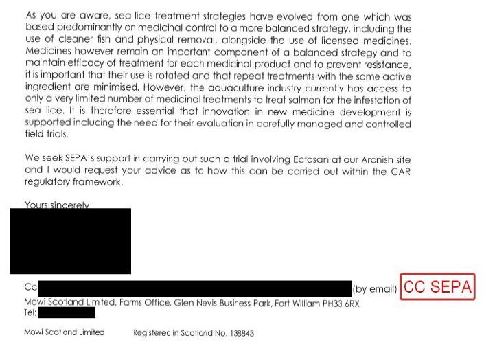 PR Imidacloprid trial in Loch Ailort by Mowi 20 May 2020 #3