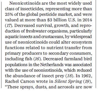 Imidacloprid Science paper Yamamuro et al Nov 2019 #1 conc Imidacloprid Science paper Yamamuro et al Nov 2019 #1 conc