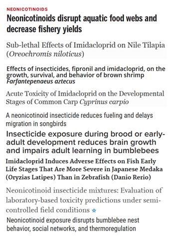 Imidacloprid scientific titles #1