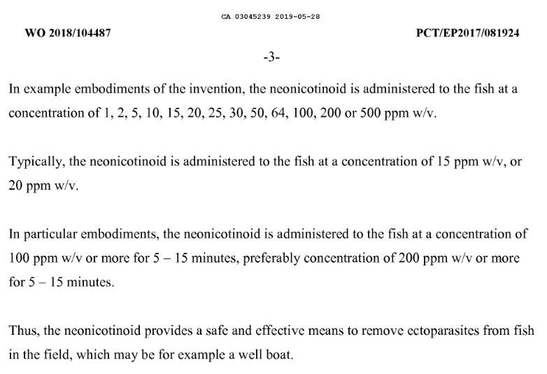 Imidacloprid Canadian Patent CA3045239A1 #8 Imidacloprid Canadian Patent CA3045239A1 #8
