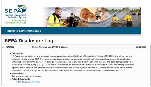 SEPA FOI letter 26 June 2020 second FOI reply #2 Disclosure log