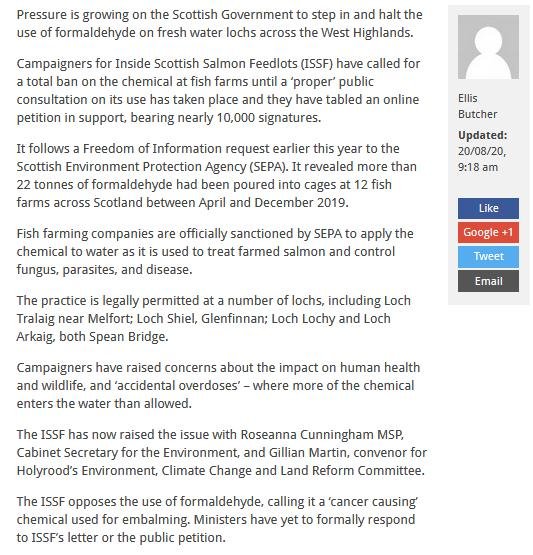 Oban Times 20 Aug 2020 Formaldehyde ban online #2