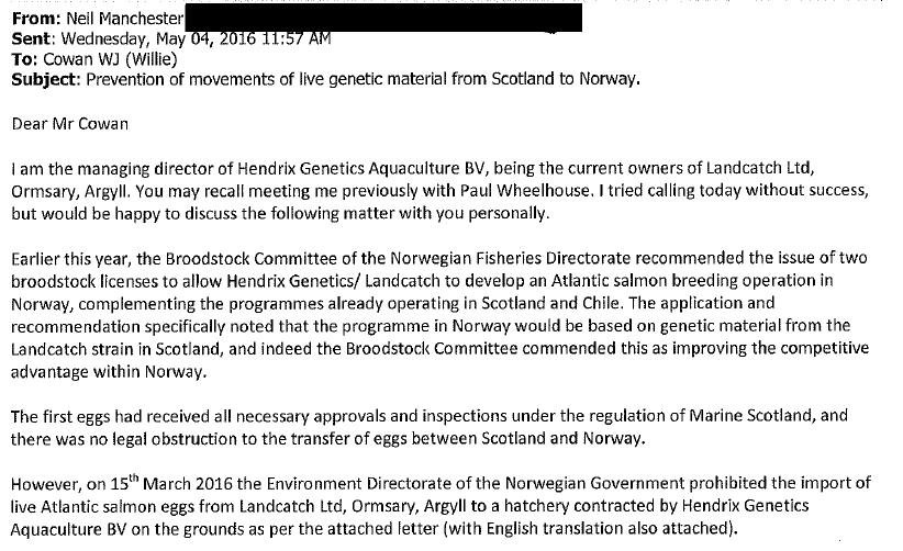 FOI Landcatch 2018 #1 FOI Landcatch 2018 #1