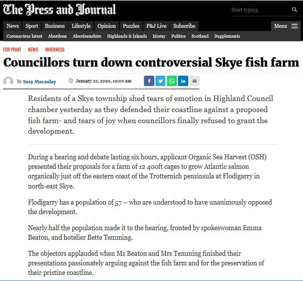 Flodigarry P&J Jan 2020