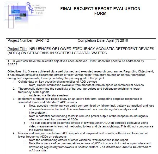 SARF ADD report #4 SNH FOI disclosure June 2020