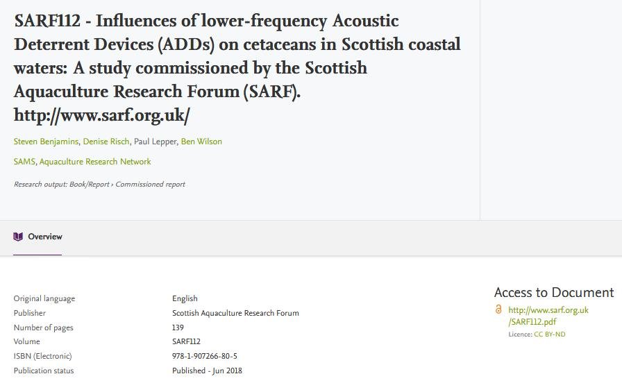 SARF ADD report deleted