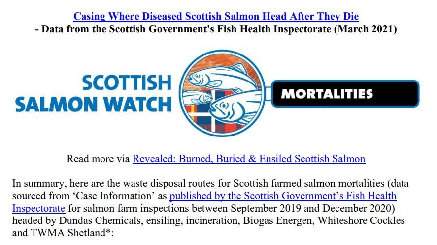 Casing Where Farmed Salmon Go After They Die March 2021 #1