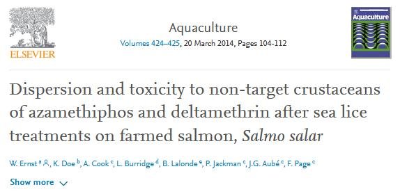 Deltamethrin paper Canada 2014 #1 Deltamethrin paper Canada 2014 #1