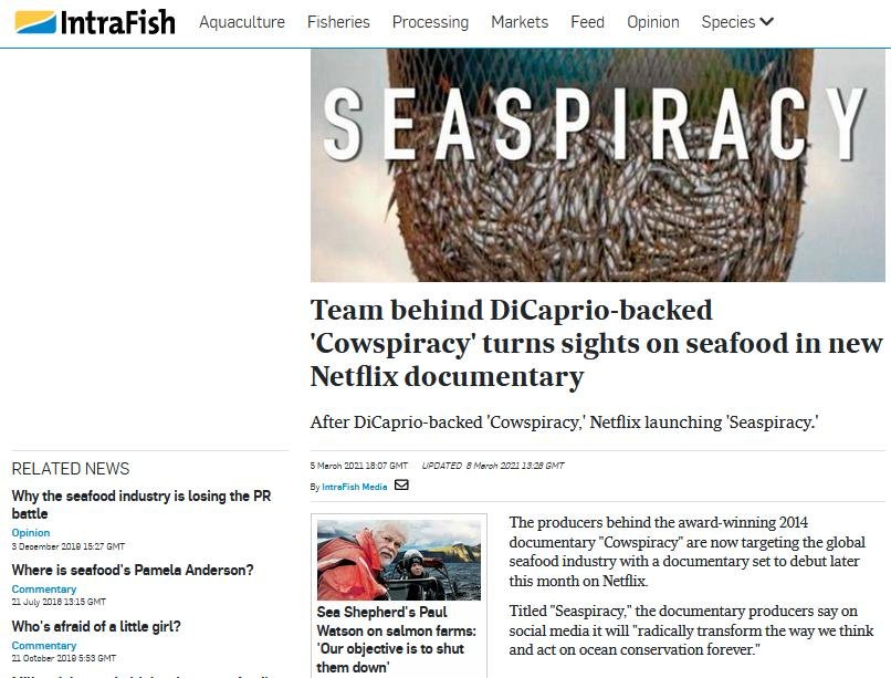 Seaspiracy Intrafish 5 March 2021