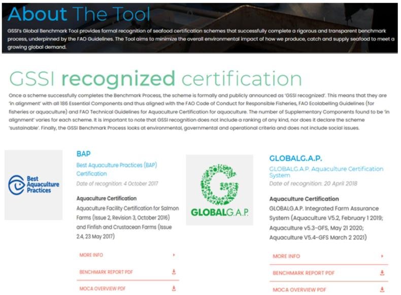 GSSI recognised certification #1 GSSI recognised certification #1