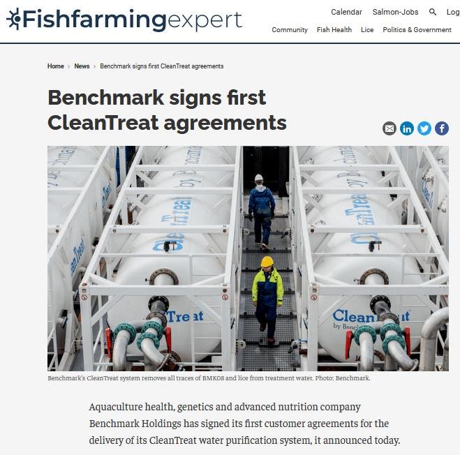 Benchmark signs first CleanTreat agreements 26 March 2021 #1