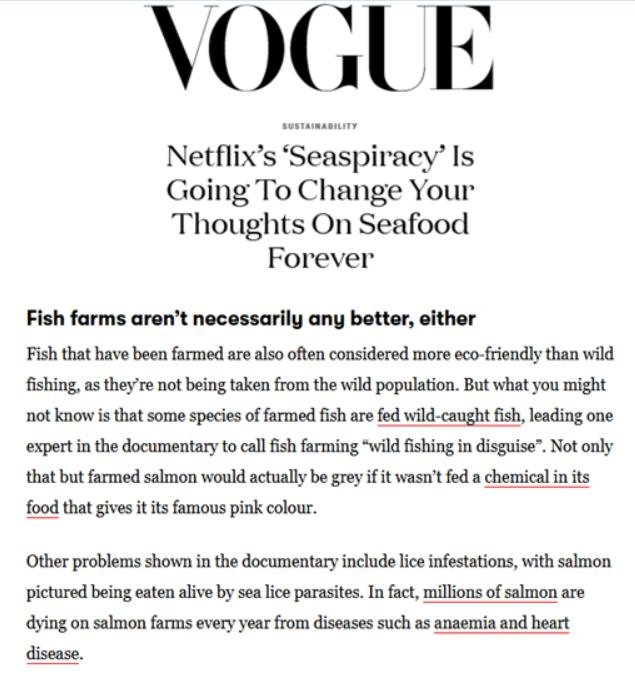 Seaspiracy Vogue 27 March 2021