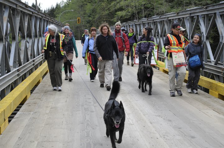 Get Out Don walking over Nimpl=kish River Get Out Don walking over Nimpl=kish River