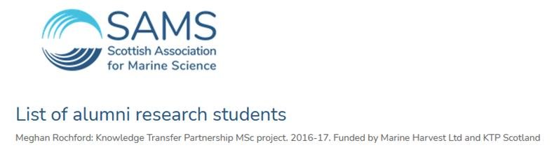 Meghan Rochford SAMS MH Meghan Rochford SAMS MH