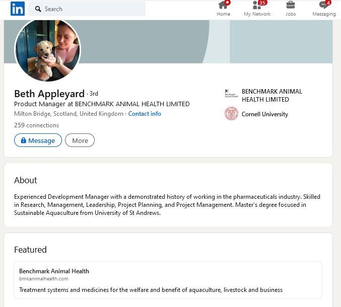 Elizabeth Appleyard LinkeIn #1 Elizabeth Appleyard LinkeIn #1