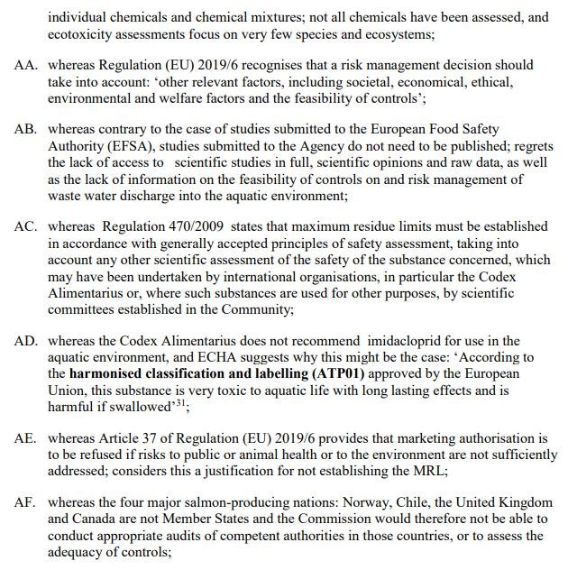 Imidacloprid EU Draft Motion for a Resolution 27 May 2021 #8