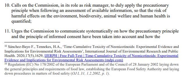 Imidacloprid EU Draft Motion for a Resolution 27 May 2021 #11