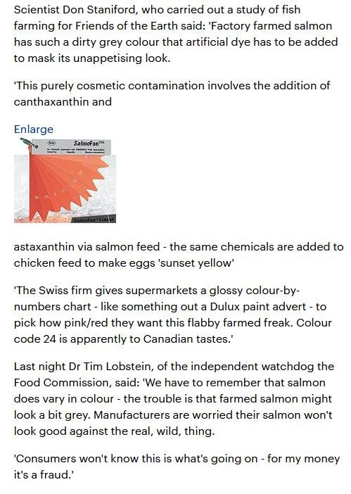 Daily Mail Canthaxanthin 2001