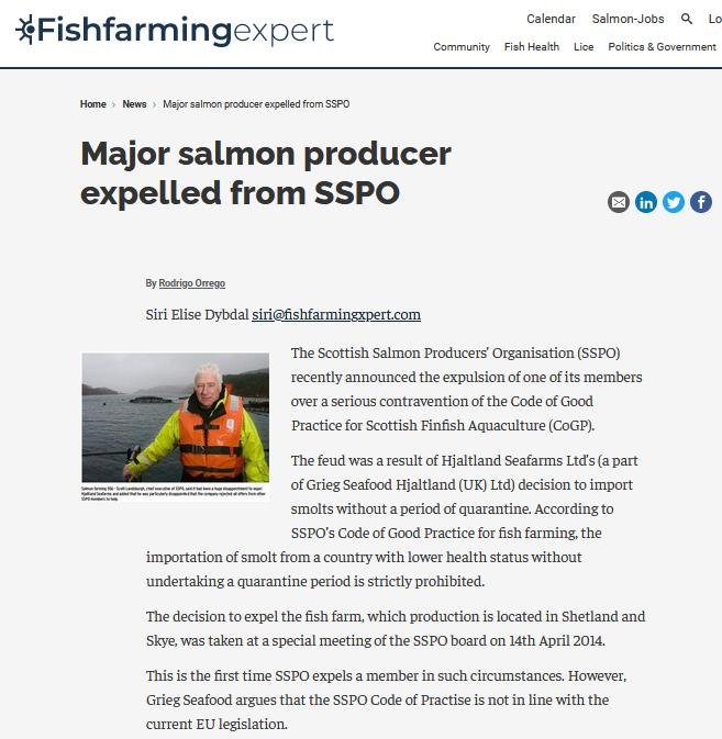 Salmondemic blog July 2021 #23 SSPO expelled Grieg