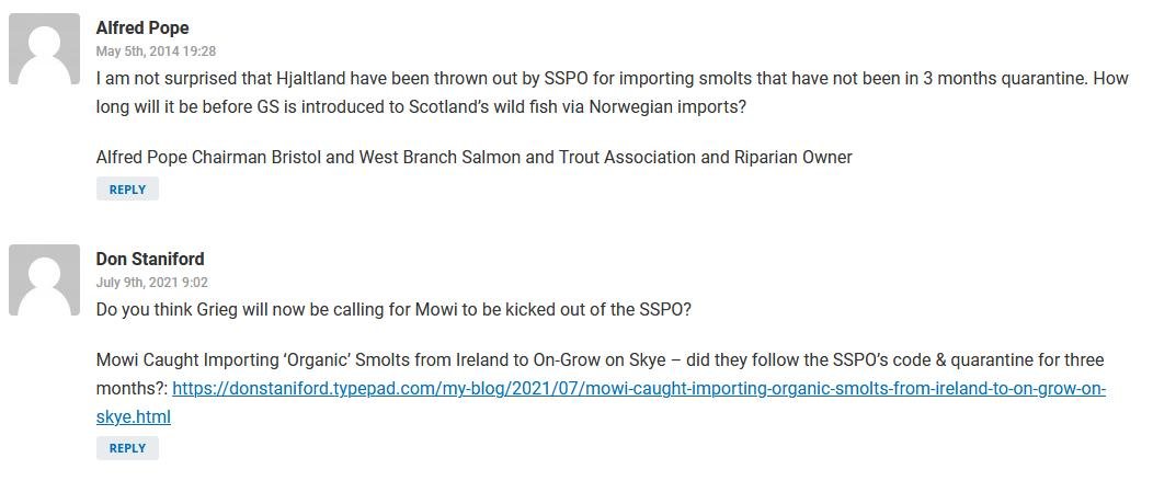Salmondemic blog July 2021 #52 Shetland Times comments
