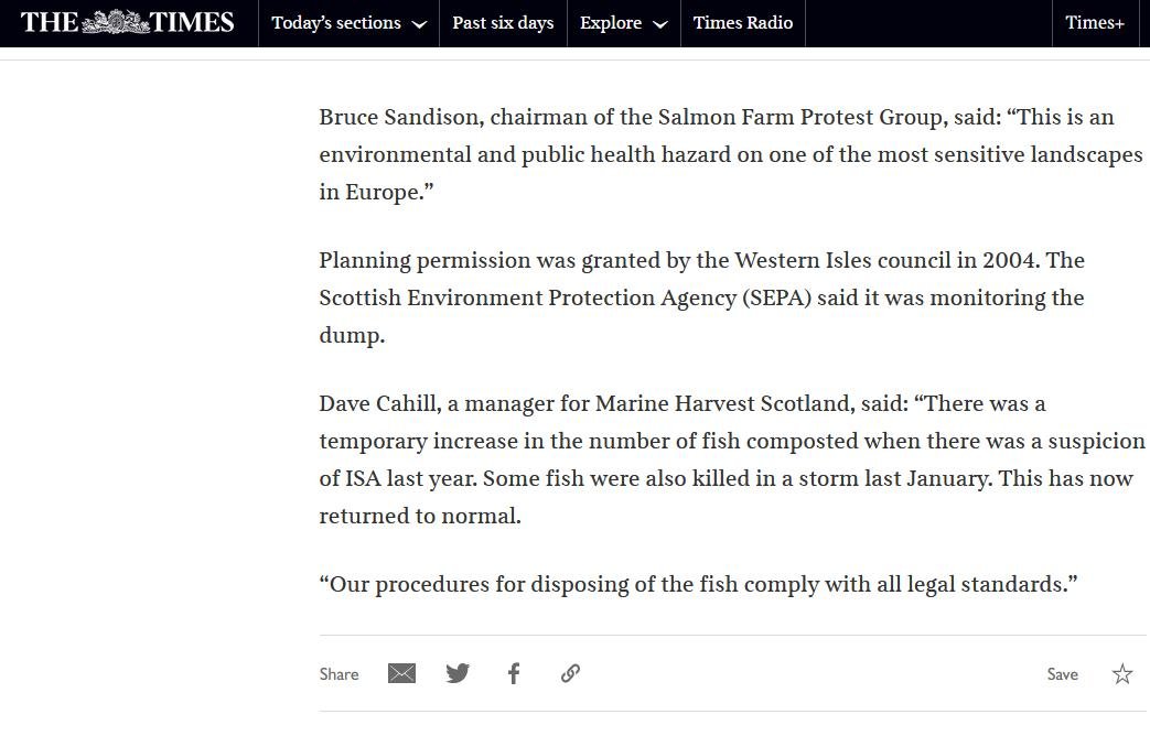 Sunday Times July 2005 North Uist salmon dump #2