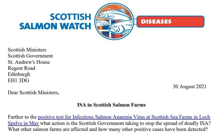 Letter to Scottish Ministers re ISA 30 August 2021 #1 Letter to Scottish Ministers re ISA 30 August 2021 #1