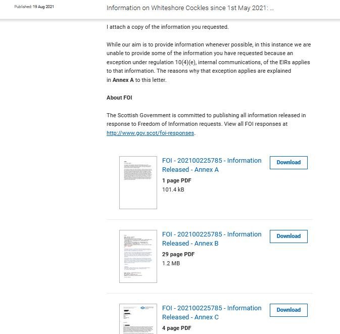 Whiteshore FOI SG 13 Aug 2021  online SG #2