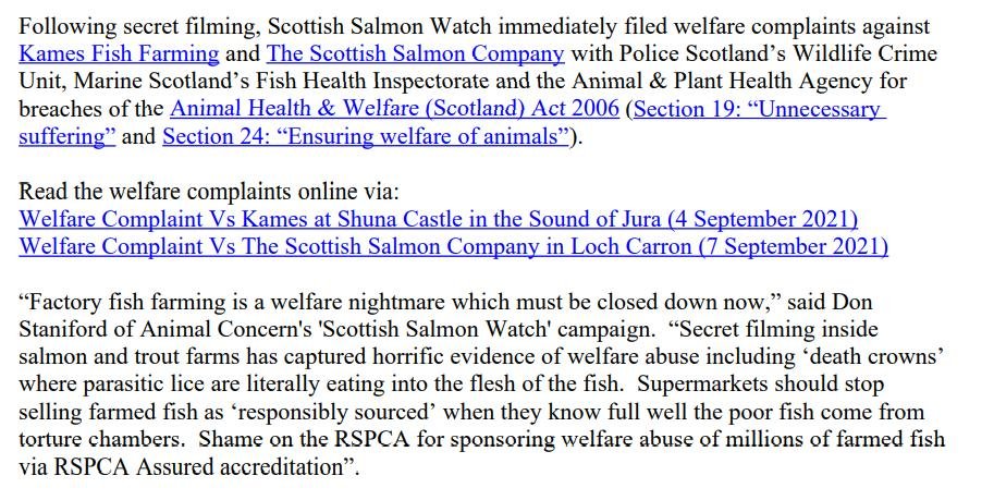 PR Horror Videos Reveal Welfare Abuse Inside Scottish Salmon & Trout Cages 12 September 2021 #5