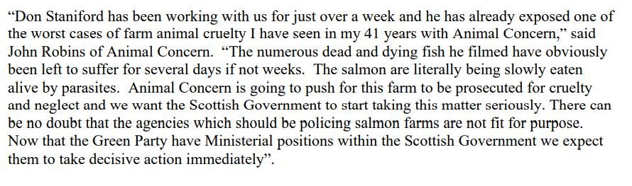 PR Horror Videos Reveal Welfare Abuse Inside Scottish Salmon & Trout Cages 12 September 2021 #6