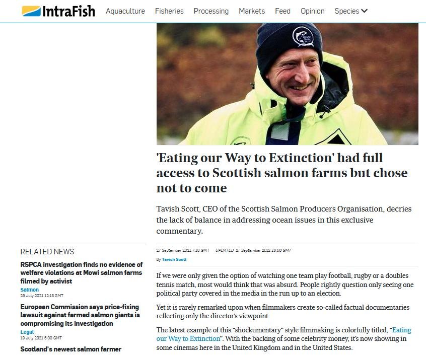 Eating Extinction Tavish Op Ed 27 Sept 2021 #1