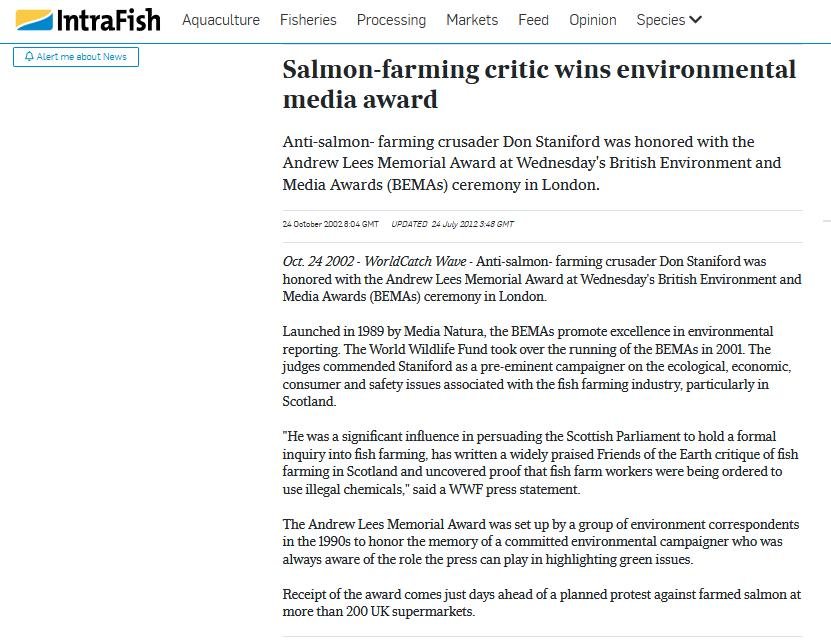 Intrafish 11 Oct 2021 Mowi fed up with activist taking brains to court #5 Intrafish 11 Oct 2021 Mowi fed up with activist taking brains to court #5