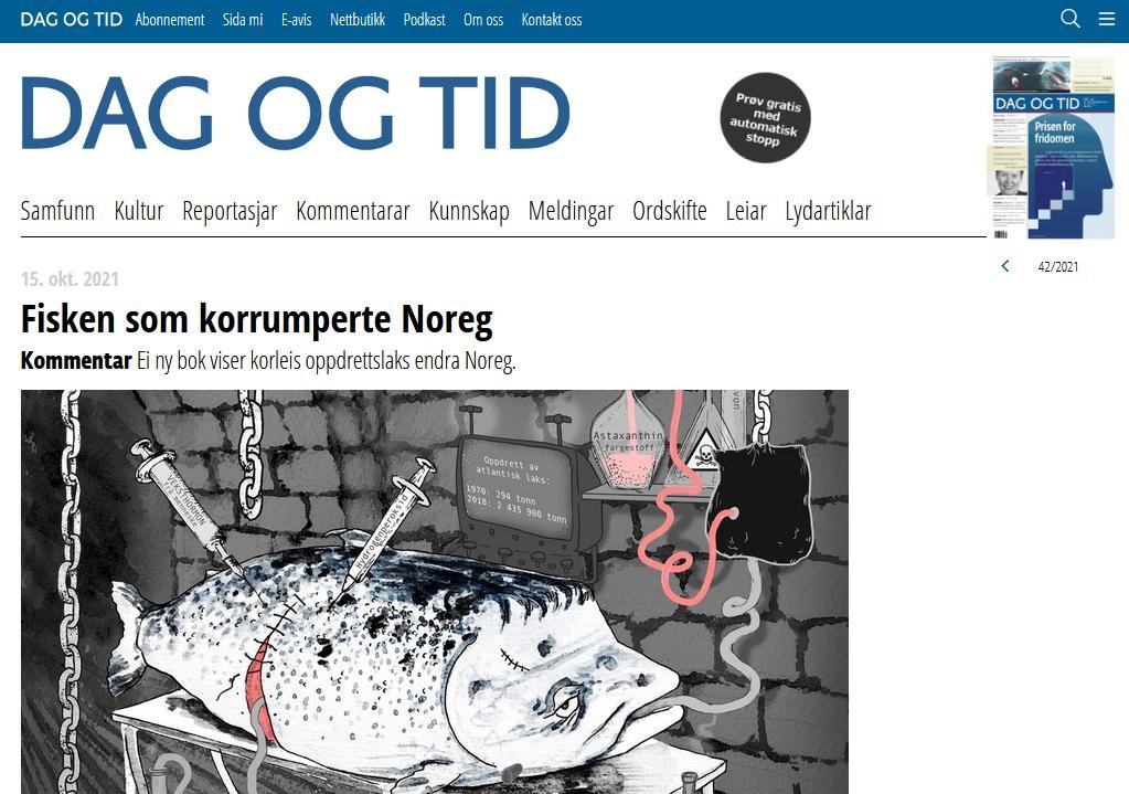 Cartoon Norwegian salmon article #1 online