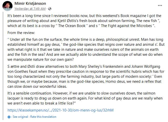 Den Nye Fisken book review