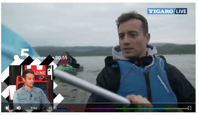 Le Figaro #2 Hugo kayaking
