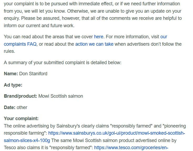 ASA complaint filed online 19 Nov 2021 #2