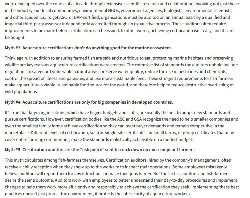 Seafood Source five myths sustainable #4 Seafood Source five myths sustainable #4