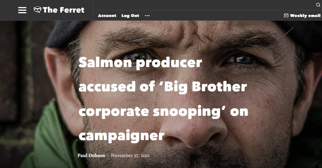 Ferret on corporate snooping 27 Nov 2021 #1