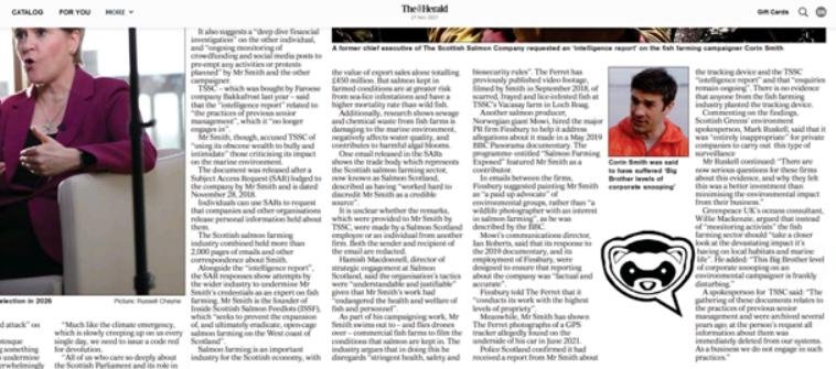 Herald on snooping 27 Nov 2021 newspaper version #3